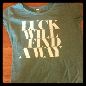 Luck will find a way girls tee